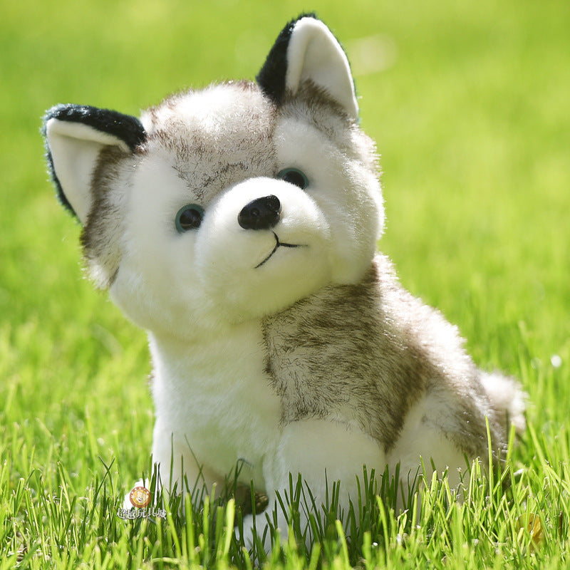 Realistic Husky Plush Toy, Soft Gray and White Puppy in 20, 25 or 30 cm for Cozy Bedrooms, Desks and Dog Lover Gifts