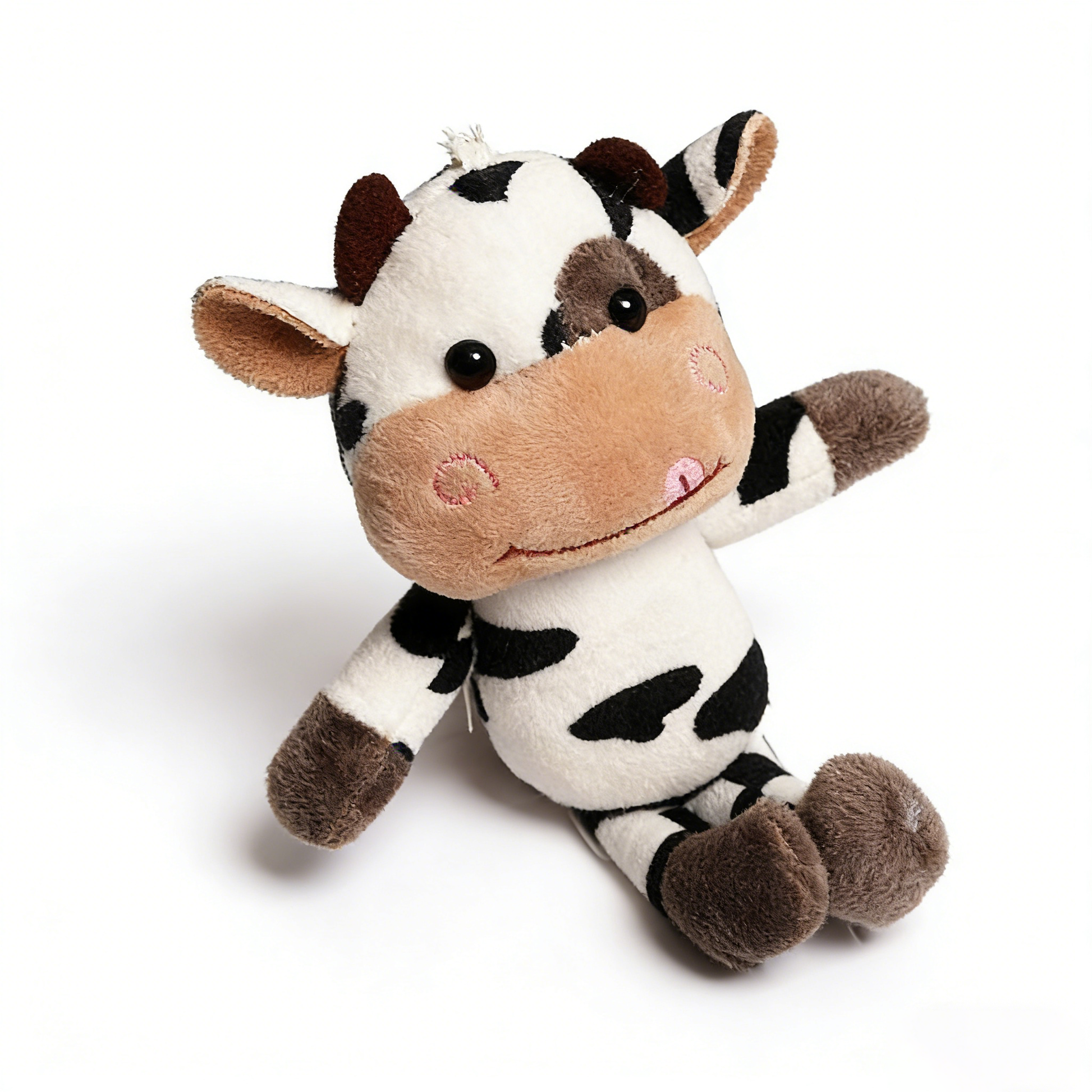 Cute Cow Plush Keychain - Soft Stuffed Cow Toy Charm for Bag/Car/Laptop | Adorable Cow Plushie Keyring (Perfect for Farm Animal Lovers)
