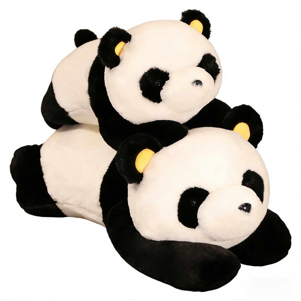 Giant Lazy Panda Plush Pillow - Soft Stuffed Animal Cuddly Toy for Bed, Sofa, Kids & Adults (Large Size, Lifelike Design)"