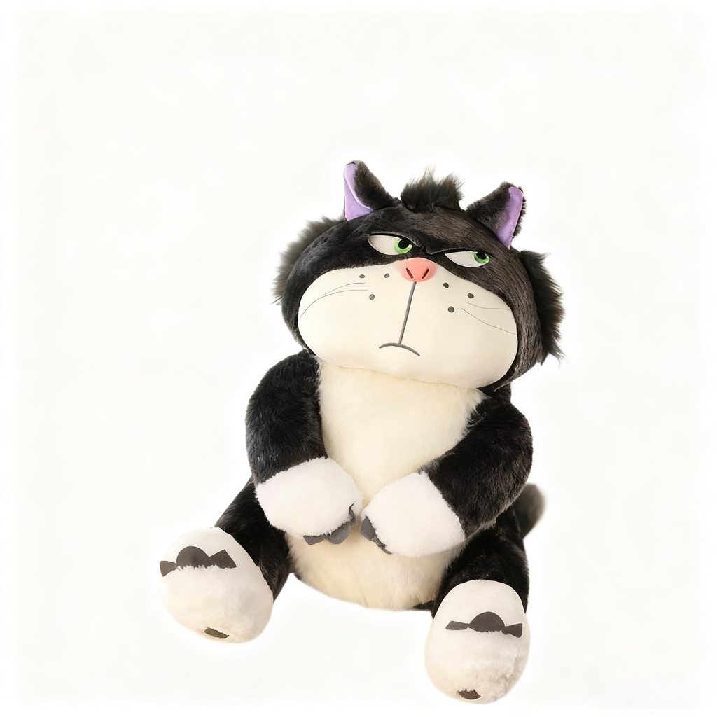 Grumpy Cat Plush Toy, 15/25cm Soft Stuffed Animal Doll, Funny Angry Cat Plushie, Huggable Pillow for Kids & Adults, Ideal Gift for Cat Lovers