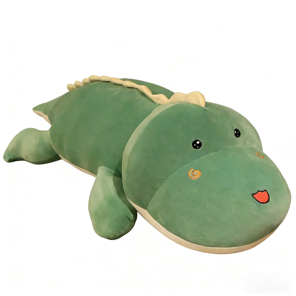 "Long Crocodile Plush Pillow - Soft Stuffed Animal Body Pillow | Cute Kawaii Croc Plush Toy for Kids & Adults (Multiple Colors)"