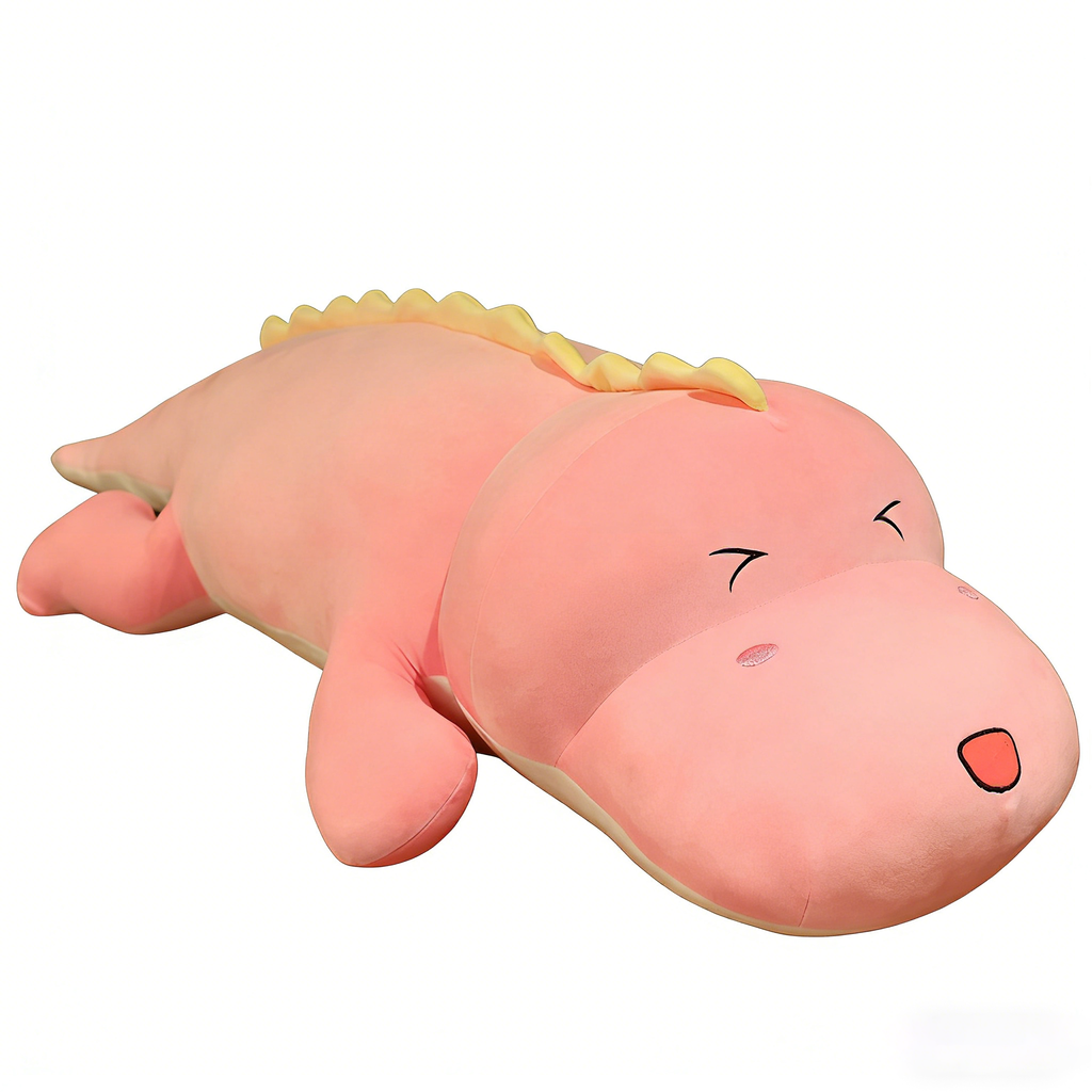 "Long Crocodile Plush Pillow - Soft Stuffed Animal Body Pillow | Cute Kawaii Croc Plush Toy for Kids & Adults (Multiple Colors)"