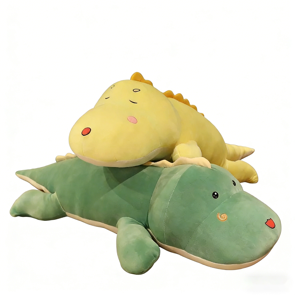 "Long Crocodile Plush Pillow - Soft Stuffed Animal Body Pillow | Cute Kawaii Croc Plush Toy for Kids & Adults (Multiple Colors)"
