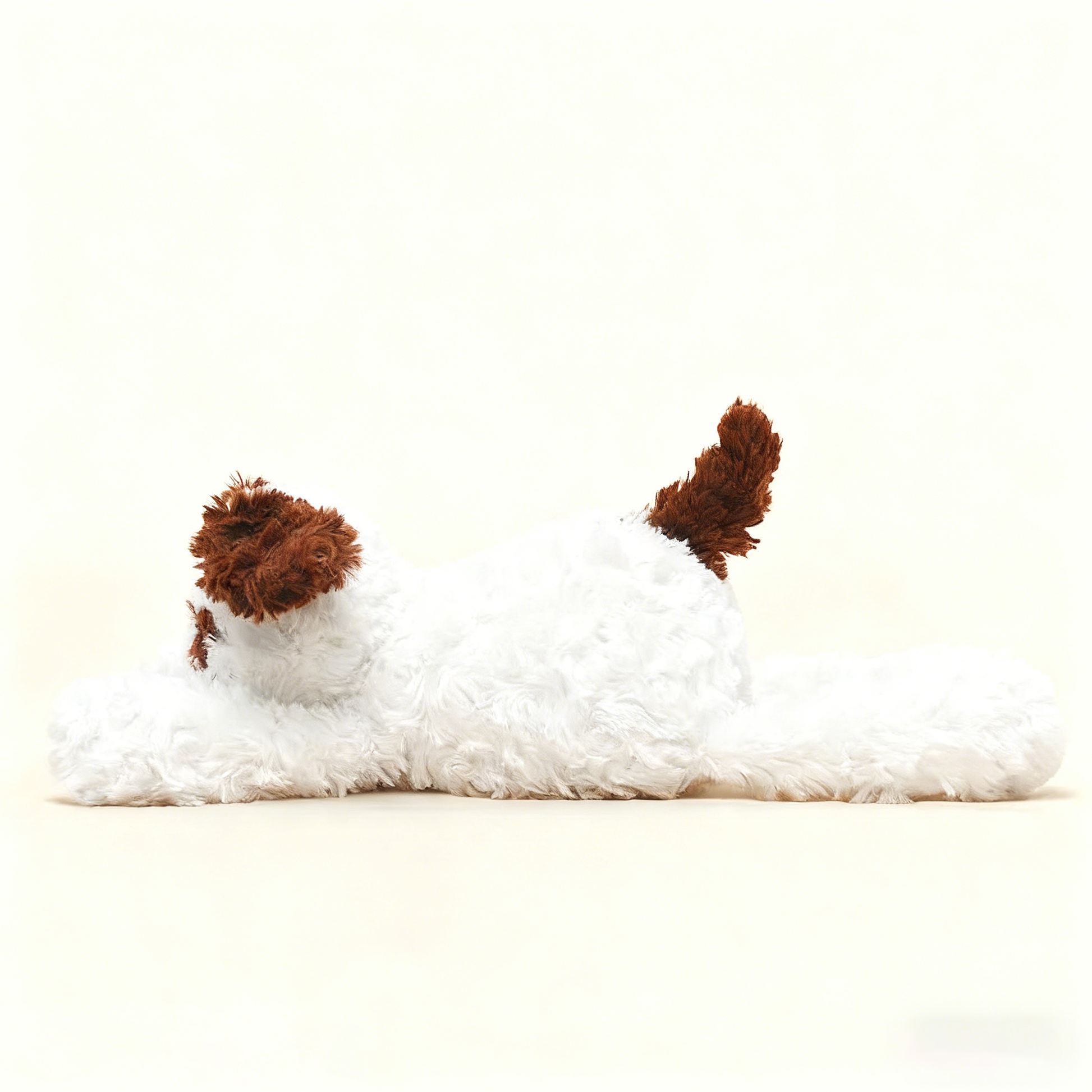 35cm Cute Lying Dog Plush Toys Fluffy Cartoon Puppy Doll Kids Companion Soothing Fun Doll Lovely Room Decor Kid Birthday Gift