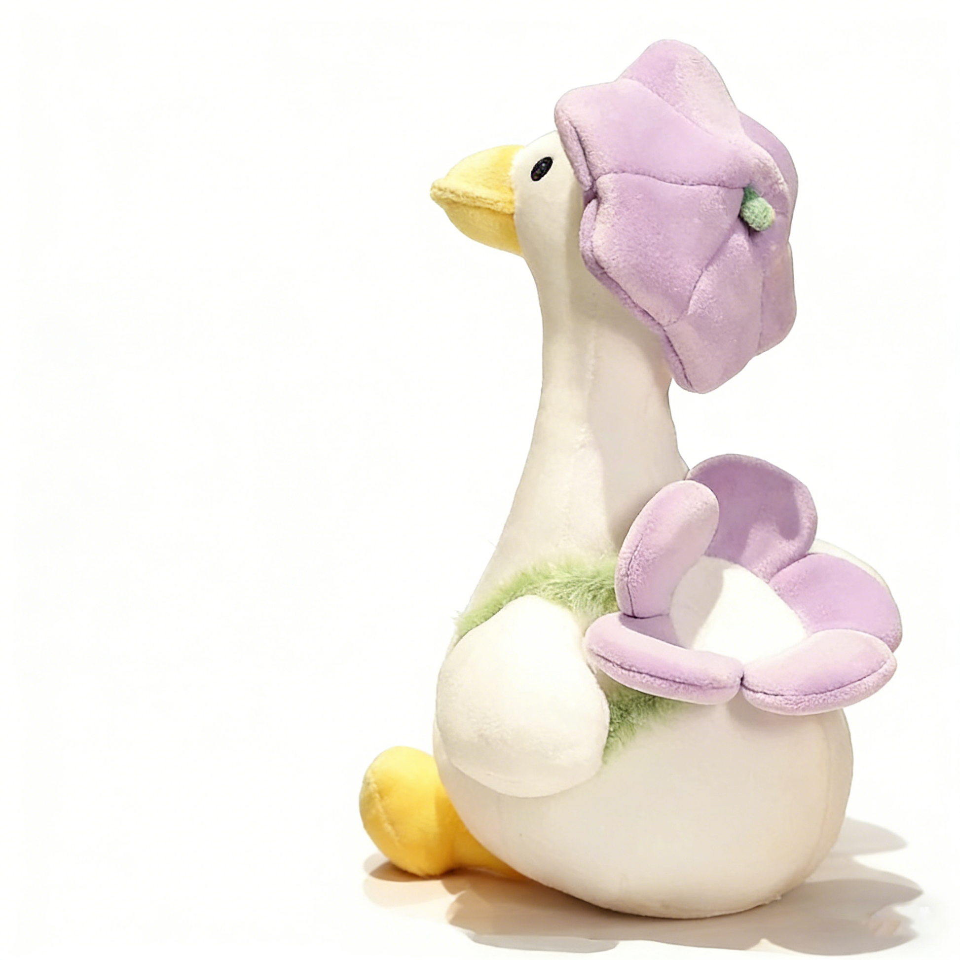 Giant Flower Hat Duck Plush Toy – Soft Stuffed Animal Duck Pillow for Cuddling, Kids Gift, Home Decor | Cute Large Plush Duck for Adults & Children