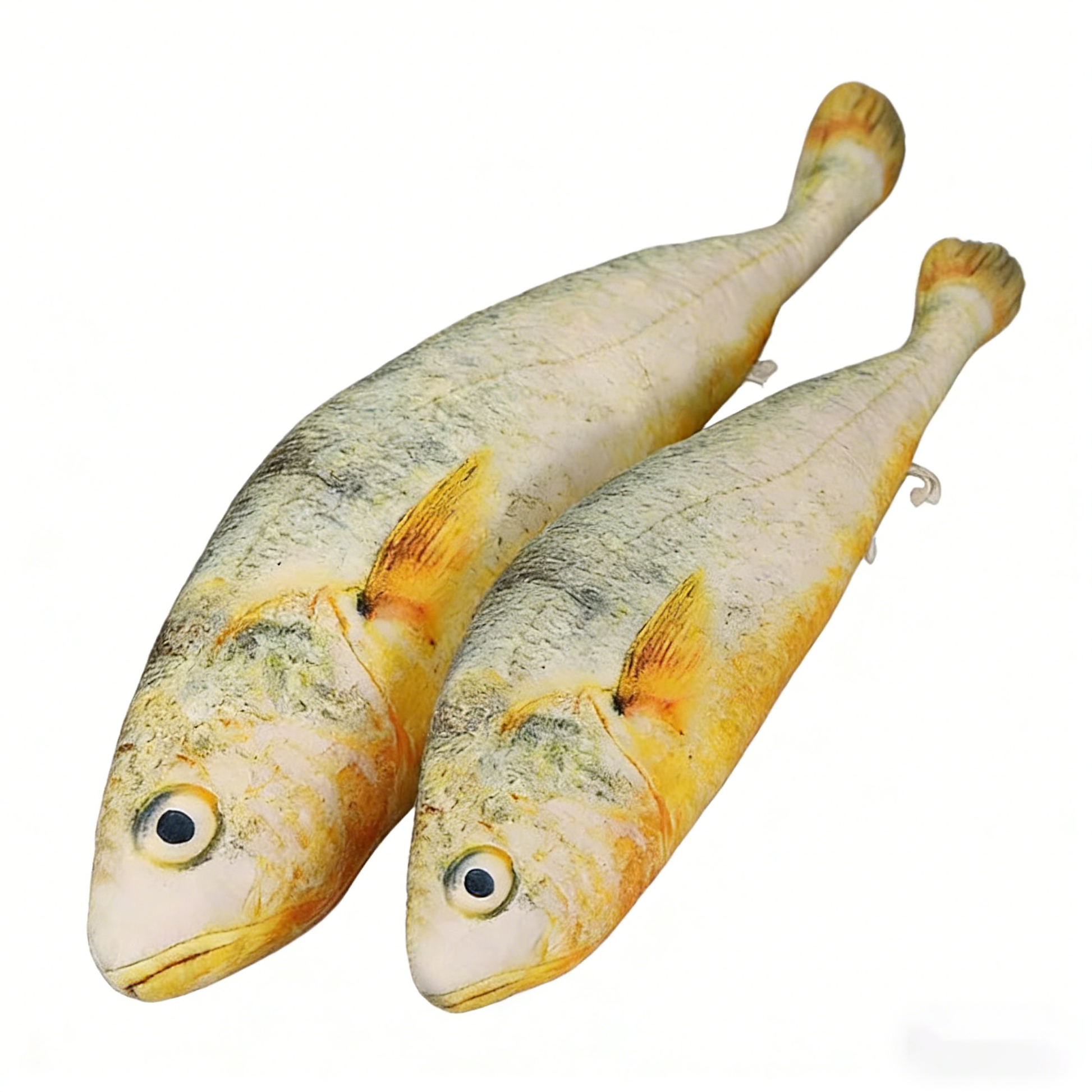 Realistic Yellow Croaker Plush Toy | 60cm Soft Stuffed Fish Pillow | Emotional Support Cuddle Buddy for Adults & Kids | Home Decor Gift for Ocean Lovers