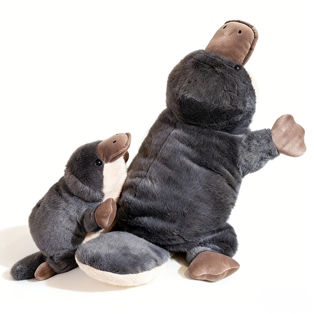 "Realistic Platypus Plush Toy - Soft Stuffed Australian Wildlife Animal for Kids & Adults, Cuddly Platypus Doll Gift for Bedroom Decor & Animal Lovers"