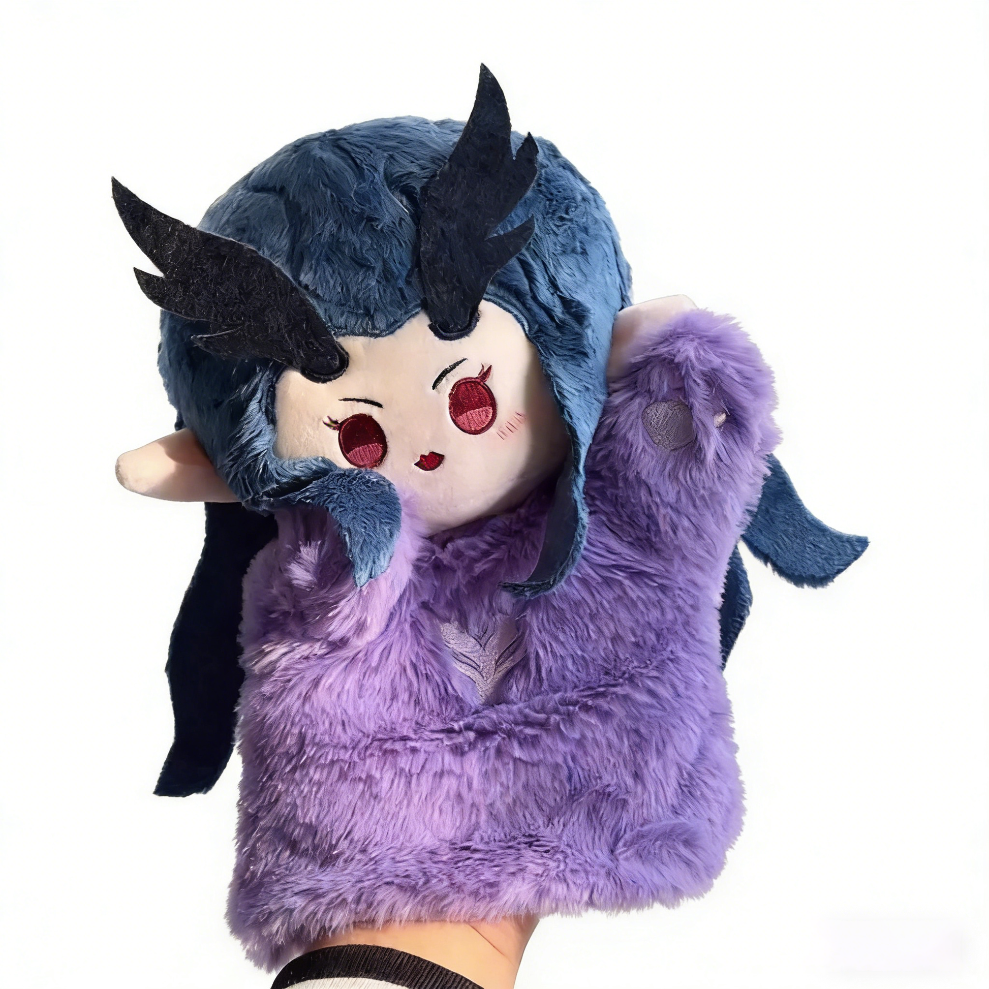 Cute Shark Hand Puppet Plush Toy - Soft Fluffy Animal Hand Puppets for Kids Toddlers, Interactive Puppet Show Toys, Gift for Boys Girls Birthday & Playtime