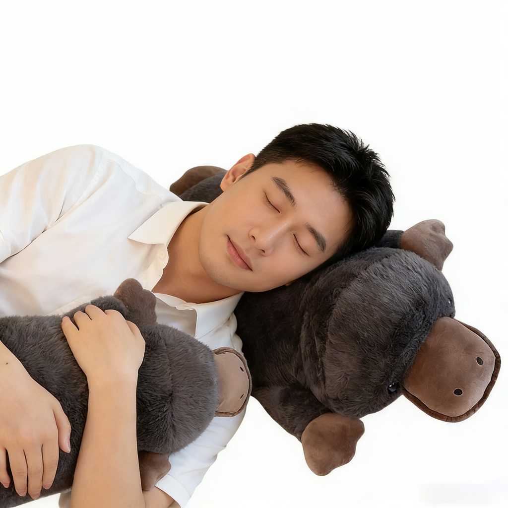 "Realistic Platypus Plush Toy - Soft Stuffed Australian Wildlife Animal for Kids & Adults, Cuddly Platypus Doll Gift for Bedroom Decor & Animal Lovers"