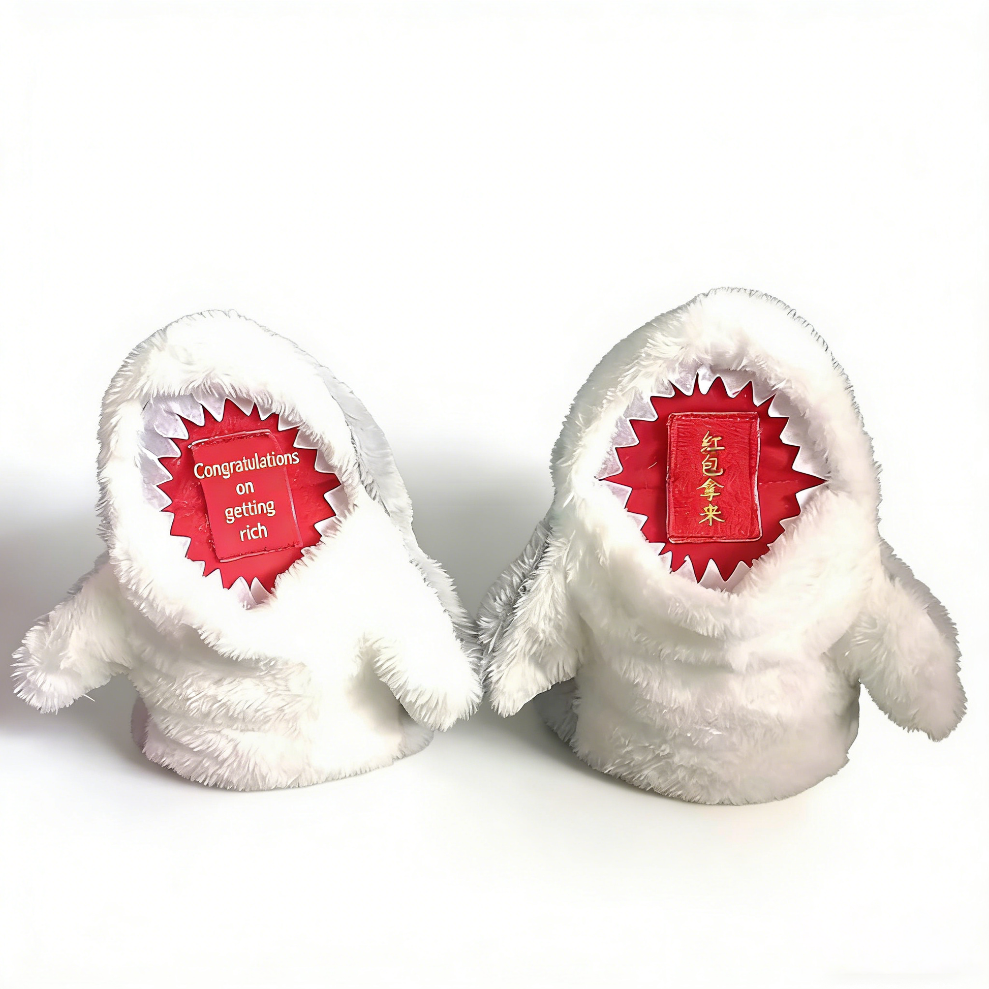 Cute Shark Hand Puppet Plush Toy - Soft Fluffy Animal Hand Puppets for Kids Toddlers, Interactive Puppet Show Toys, Gift for Boys Girls Birthday & Playtime