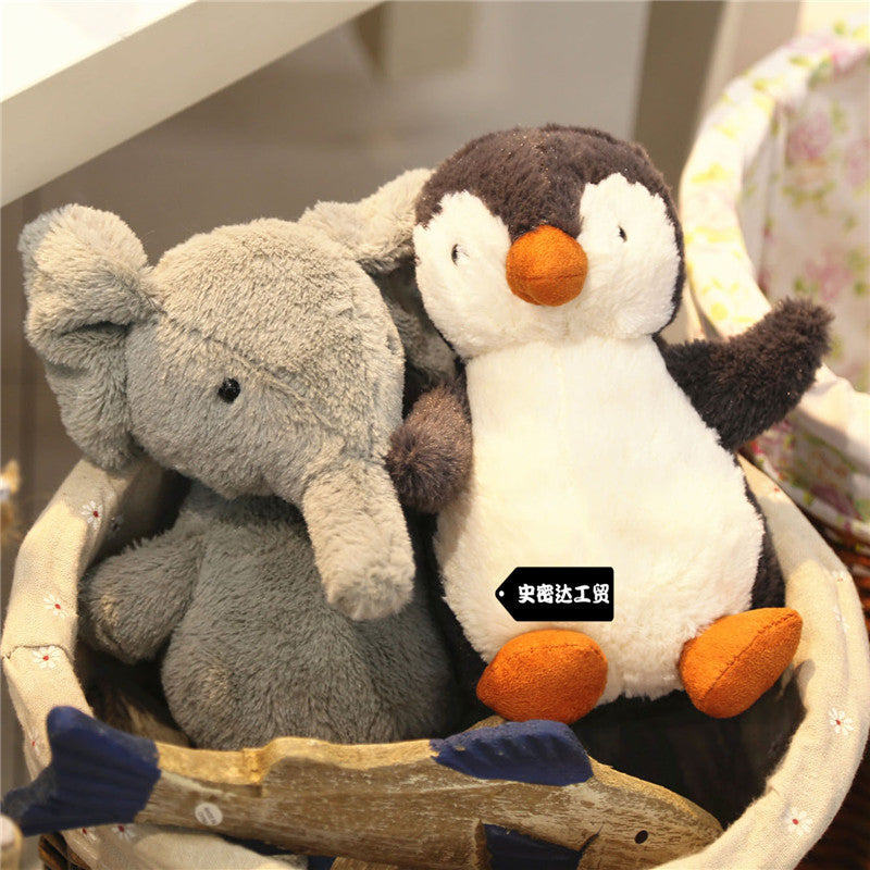 Playful Mini Animal Plush Toys, Pig Fox Elephant Penguin Bunny Duck Sheep Dog or Chick Stuffed Friends for Cozy Shelves and Thoughtful Gifts