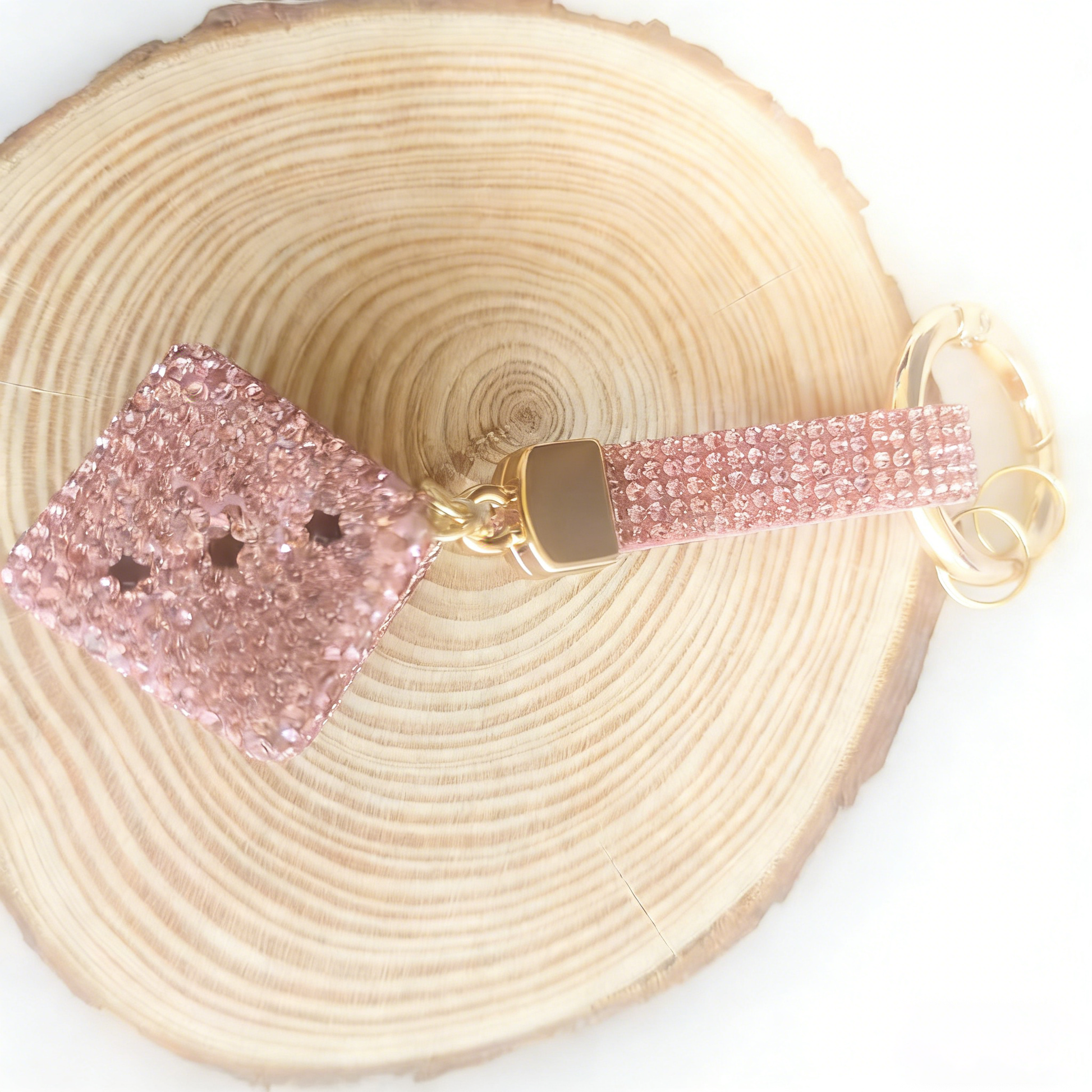 Handmade rhinestone dice pendant | Energy boost