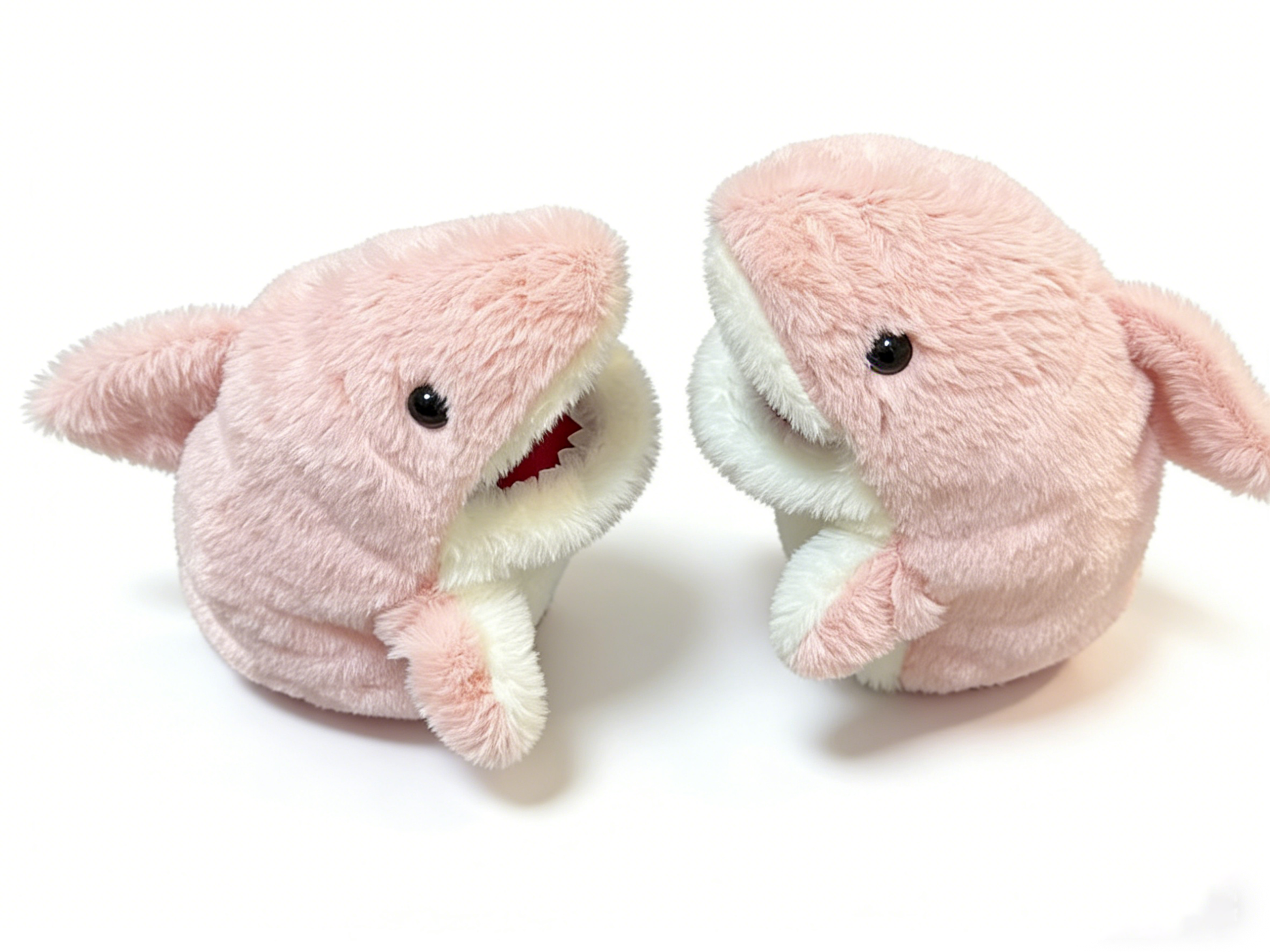 Cute Shark Hand Puppet Plush Toy - Soft Fluffy Animal Hand Puppets for Kids Toddlers, Interactive Puppet Show Toys, Gift for Boys Girls Birthday & Playtime