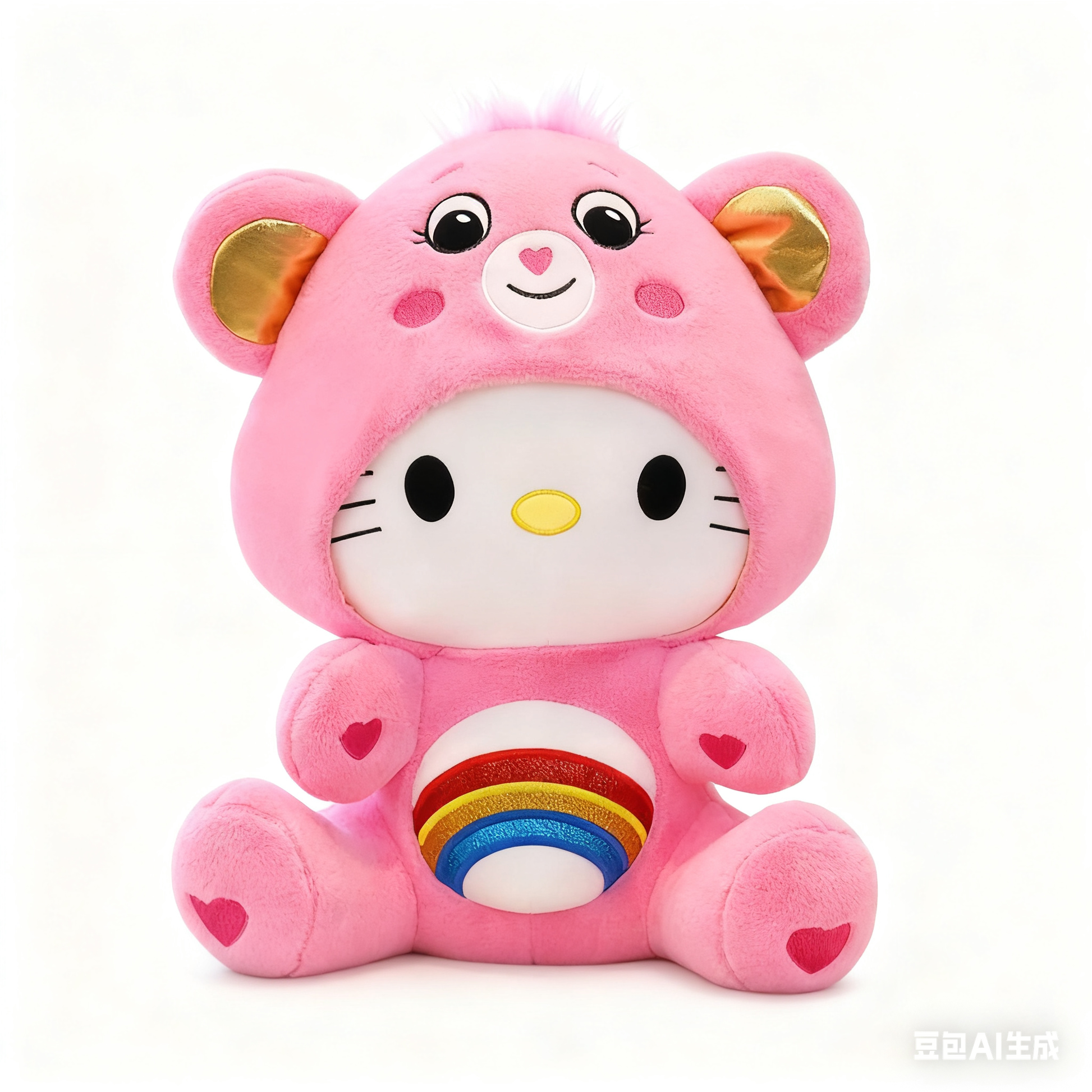 Meet the Dreamy Sanrio x Care Bears Crossover Plushies: 30cm of Rainbow Magic!