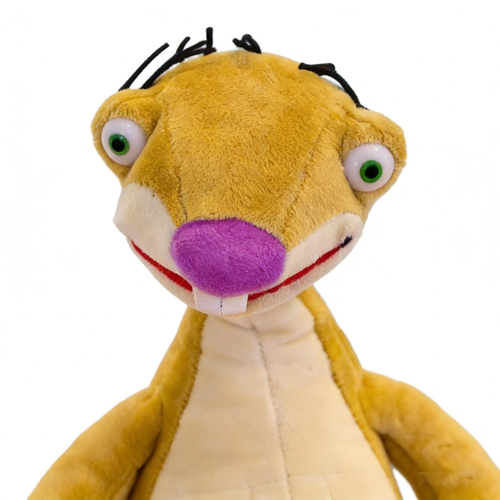 Ice Age Plush Toys Set - Sid, Manny, Diego & Scrat Stuffed Animals | Soft Plush Figures for Kids Gifts, Collectibles & Decor