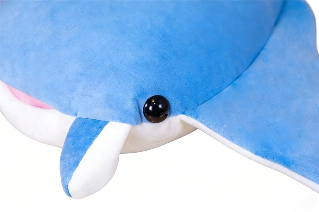 "Cute Manta Ray Plush Toy - Soft Stuffed Animal Pillow | Kawaii Ocean Sea Creature Plush for Kids & Adults (2 Colors)"