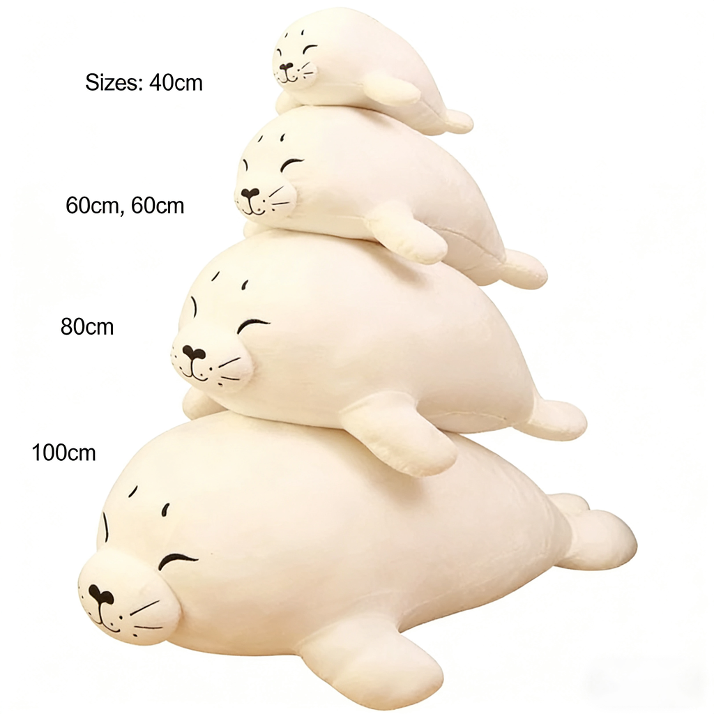1pc 40/60cm/80cm/100cm Soft Sea Lion Plush Toys Sea World Animal Seal Plush Stuffed Doll Baby Sleeping Pillow Kids Girls Gifts