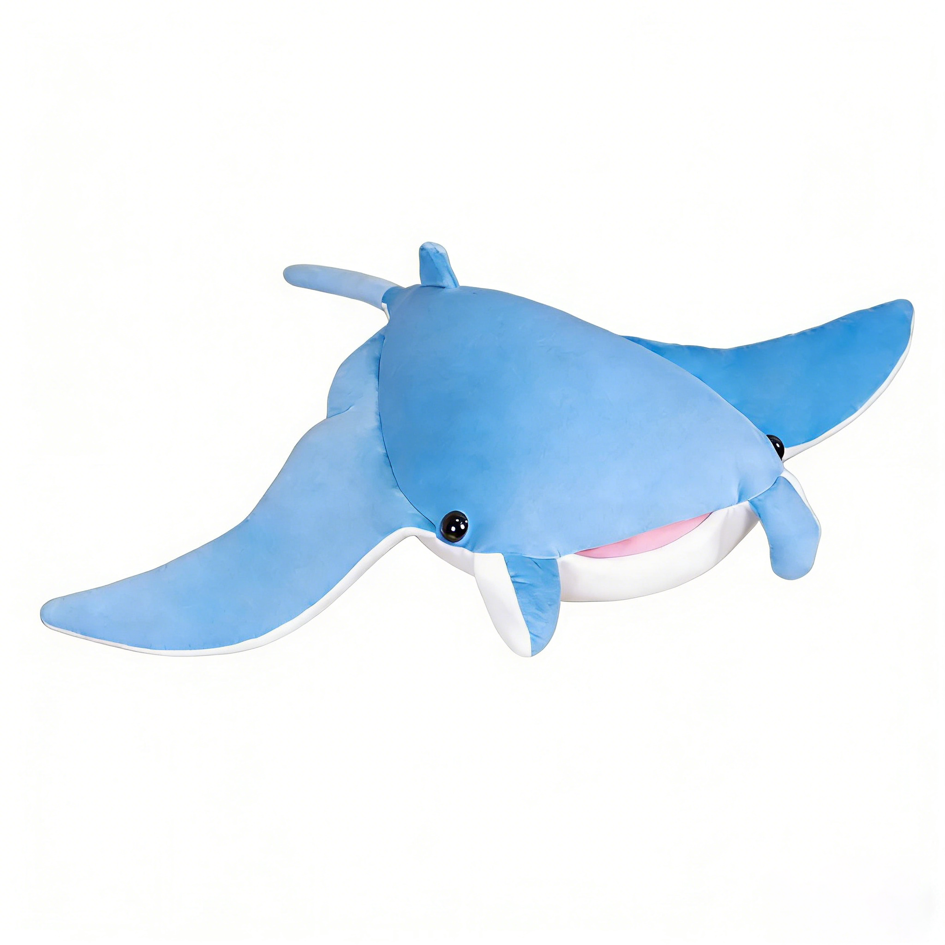 "Cute Manta Ray Plush Toy - Soft Stuffed Animal Pillow | Kawaii Ocean Sea Creature Plush for Kids & Adults (2 Colors)"