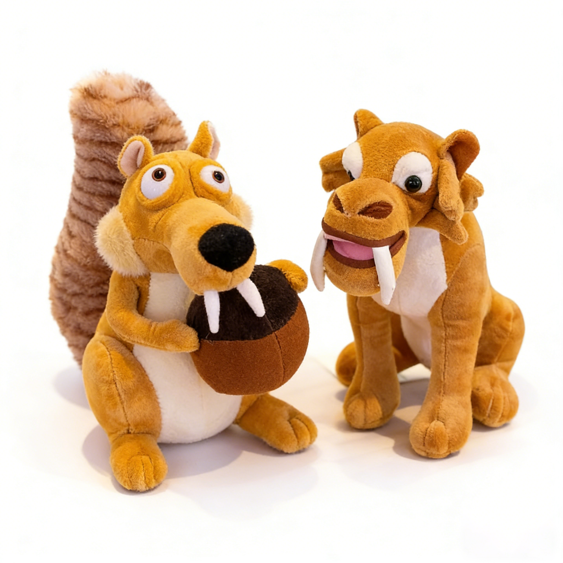 Ice Age Plush Toys Set - Sid, Manny, Diego & Scrat Stuffed Animals | Soft Plush Figures for Kids Gifts, Collectibles & Decor