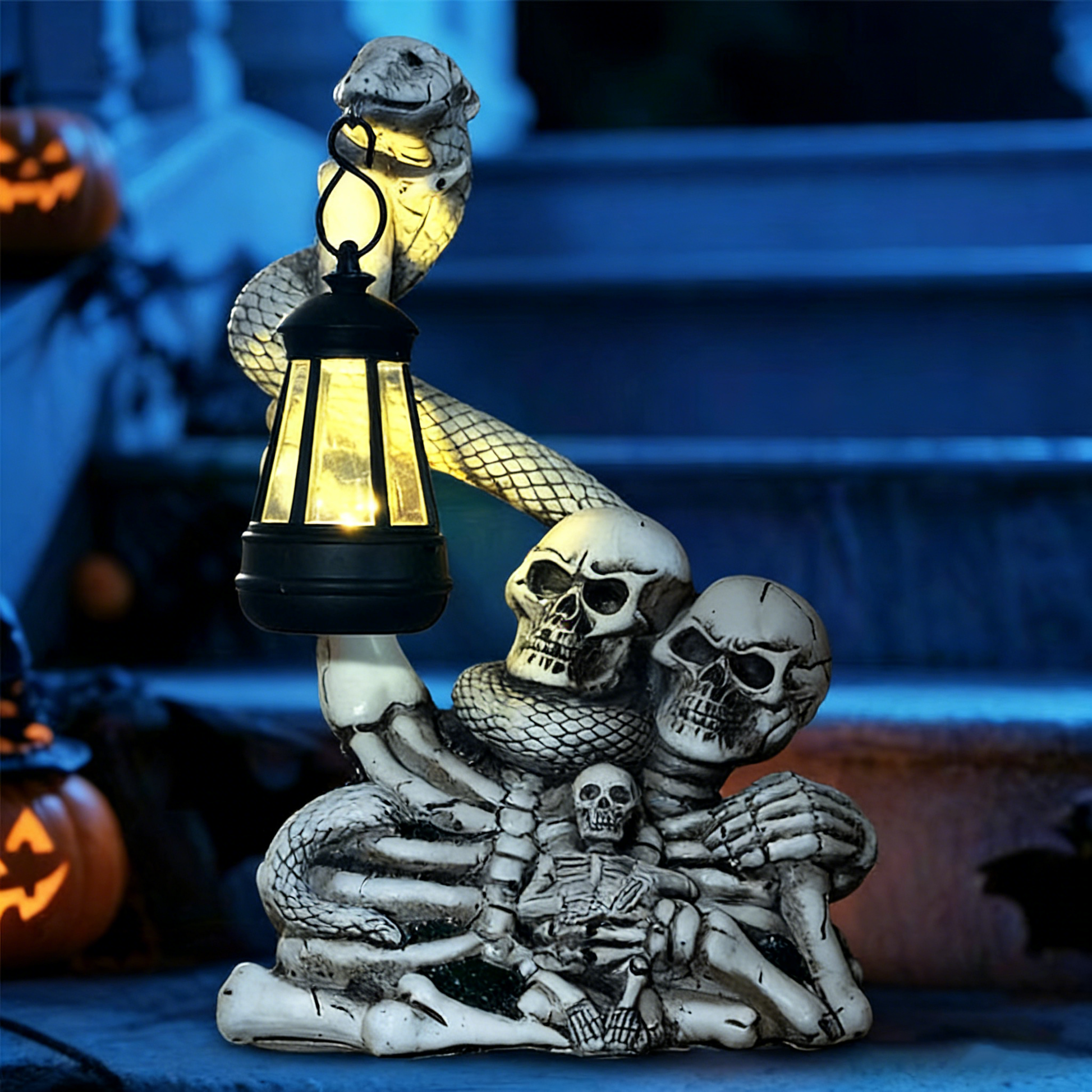 Solar Garden Lights Resin Elf Statue - Outdoor Decorative Solar-Powered LED Lights for Yard, Patio, Garden - Cute Resin Fairy/Elephant/Cat Figurine Solar Lamp (Waterproof, Auto On/Off)