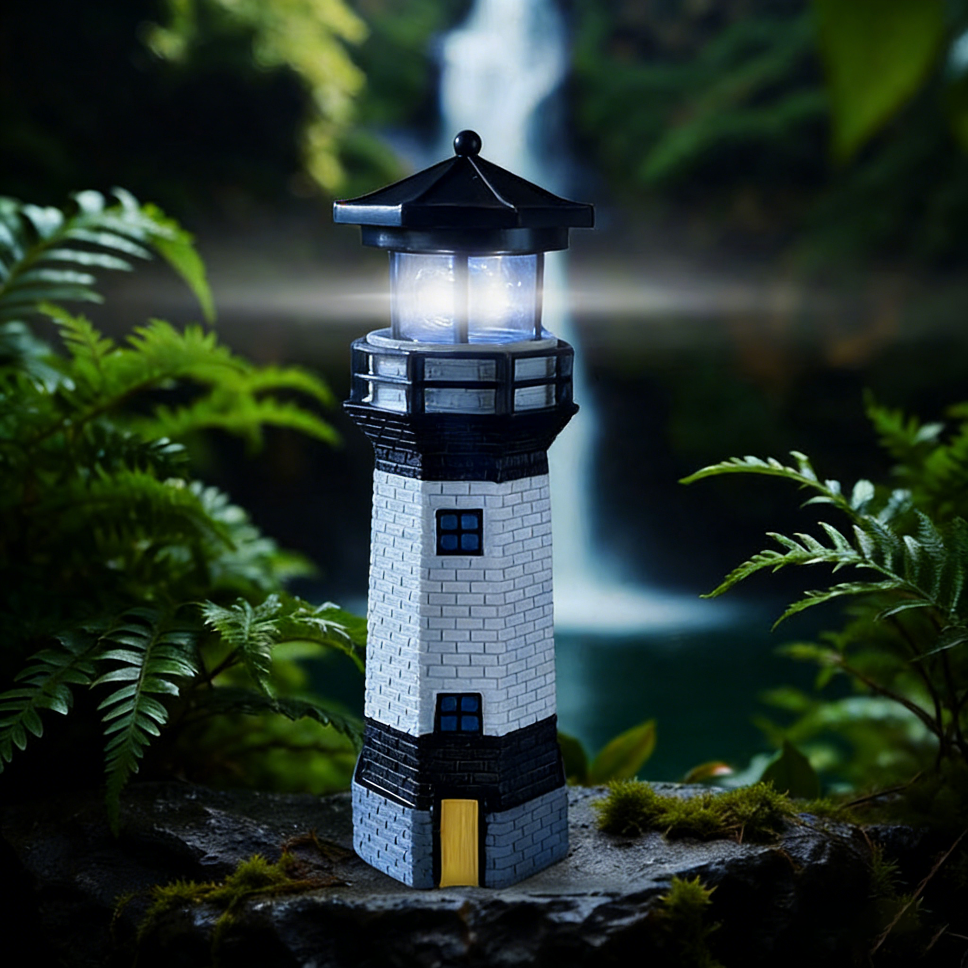 Solar Garden Lights Resin Elf Statue - Outdoor Decorative Solar-Powered LED Lights for Yard, Patio, Garden - Cute Resin Fairy/Elephant/Cat Figurine Solar Lamp (Waterproof, Auto On/Off)