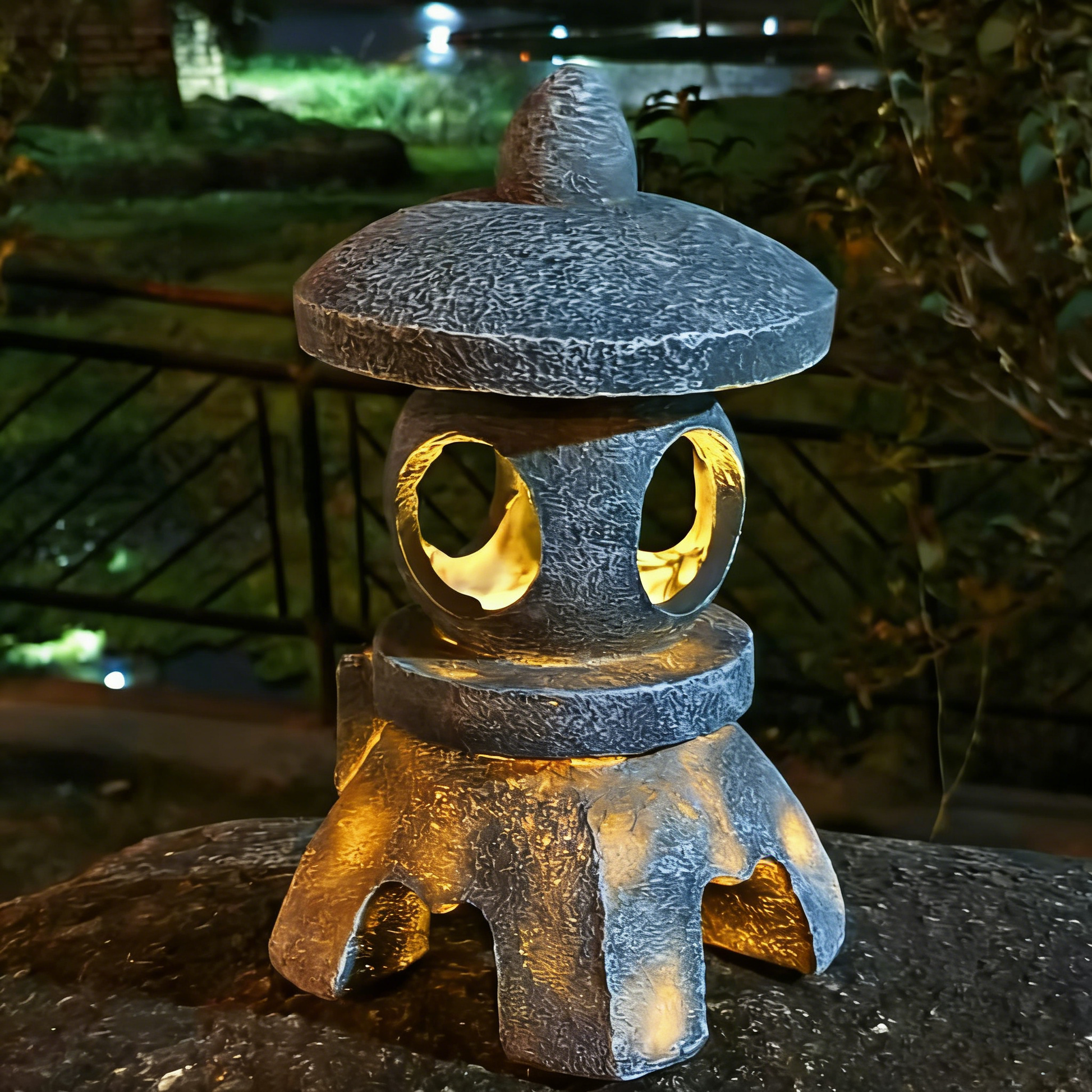 Solar Garden Lights Resin Elf Statue - Outdoor Decorative Solar-Powered LED Lights for Yard, Patio, Garden - Cute Resin Fairy/Elephant/Cat Figurine Solar Lamp (Waterproof, Auto On/Off)