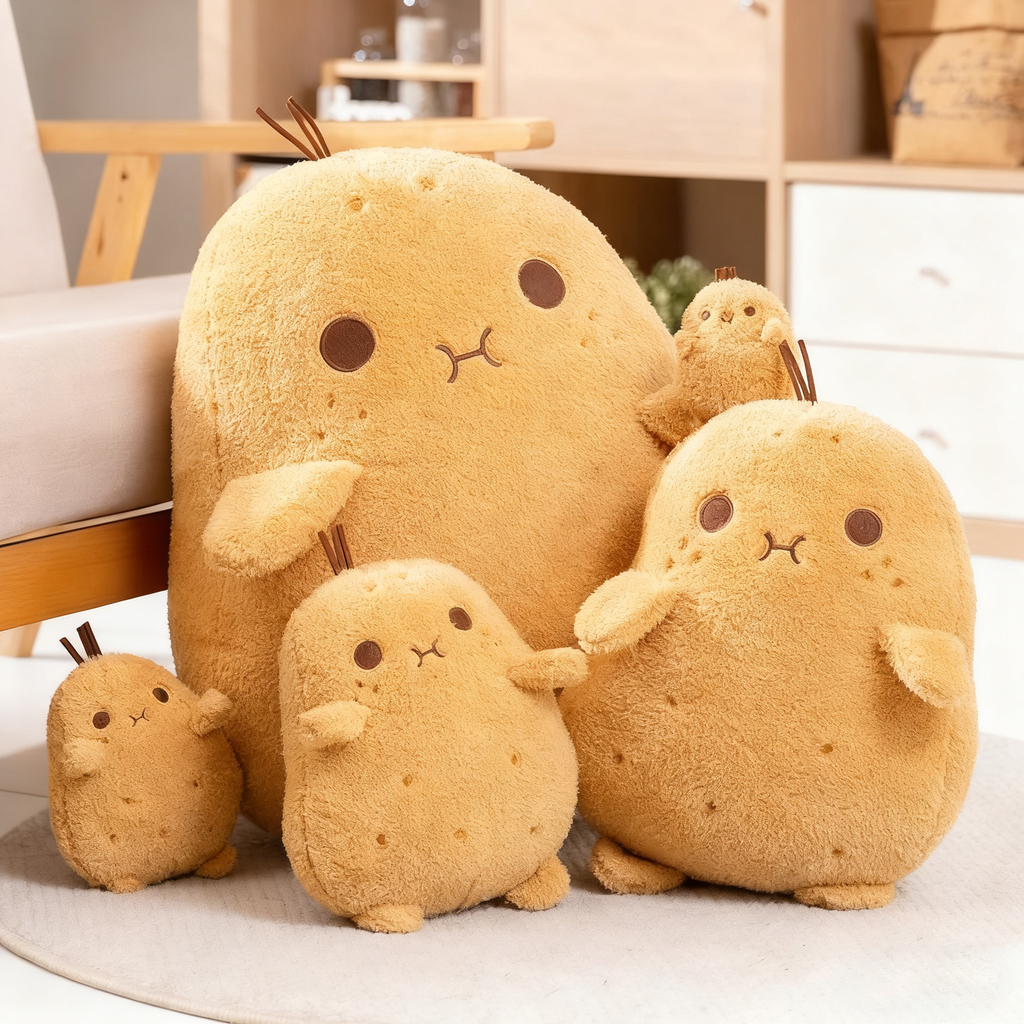 Cute Lovely Potato Plush Toys Cartoon Vegetable Stuffed Dolls Birthday Gift Sleeping Plushie Car Bed Sofa Plush Decoration