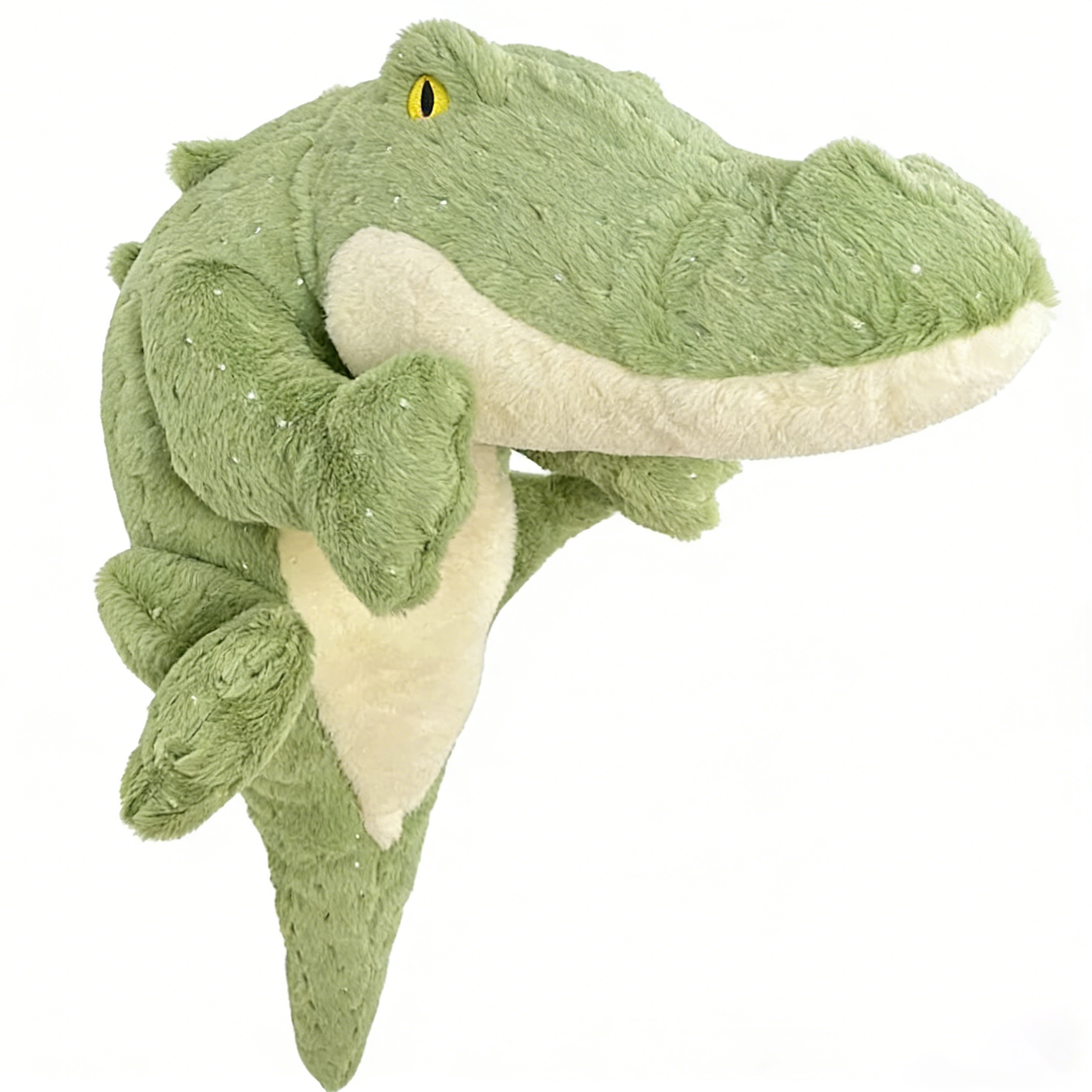 Giant Green Crocodile Plush Toy (Multiple Sizes) - Soft Stuffed Animal Pillow for Kids Adults Bedroom Decor Birthday Gift