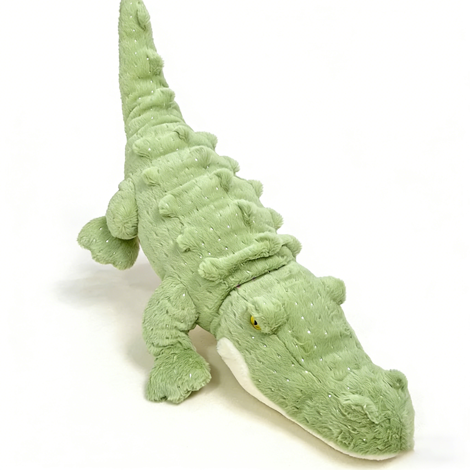 Giant Green Crocodile Plush Toy (Multiple Sizes) - Soft Stuffed Animal Pillow for Kids Adults Bedroom Decor Birthday Gift