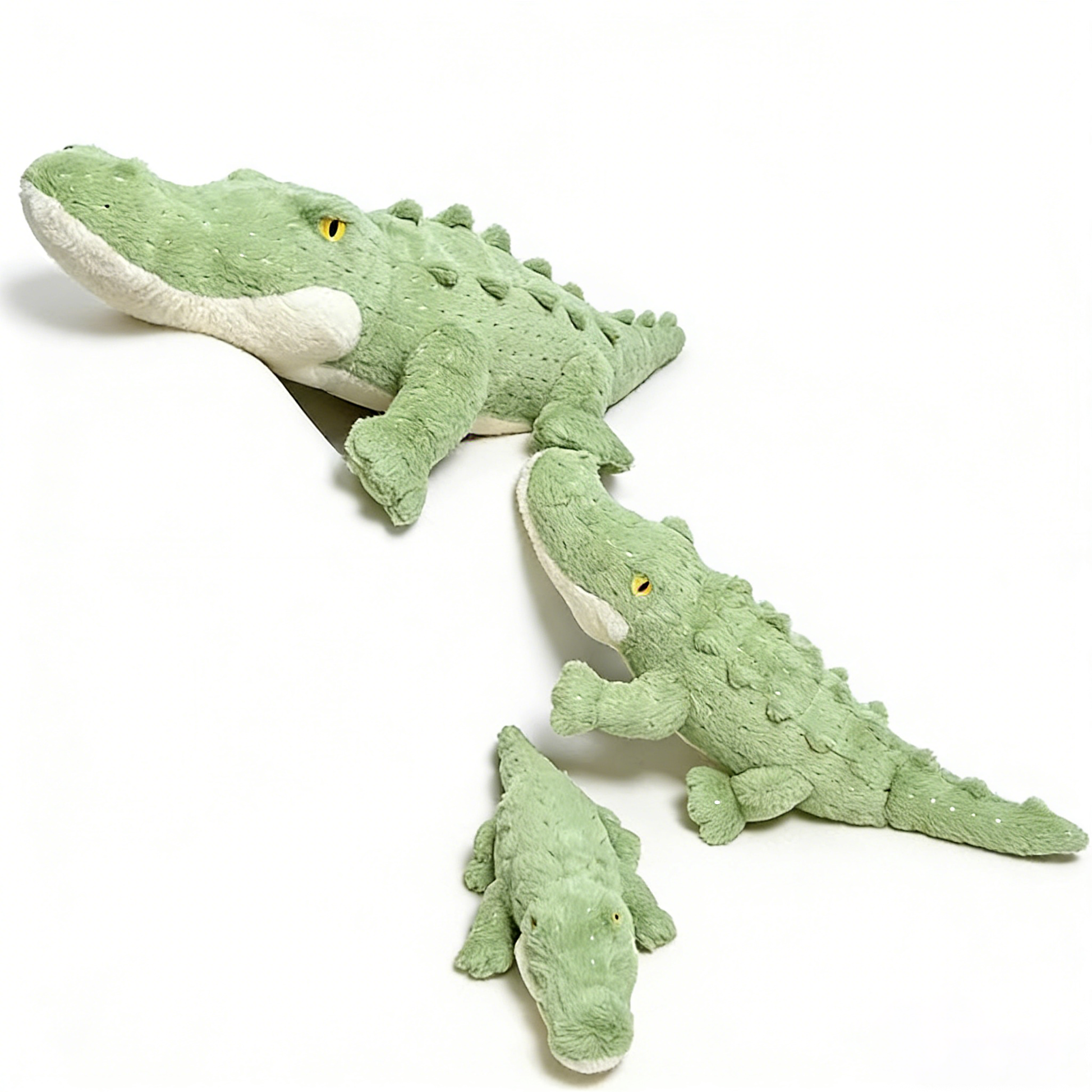 Giant Green Crocodile Plush Toy (Multiple Sizes) - Soft Stuffed Animal Pillow for Kids Adults Bedroom Decor Birthday Gift