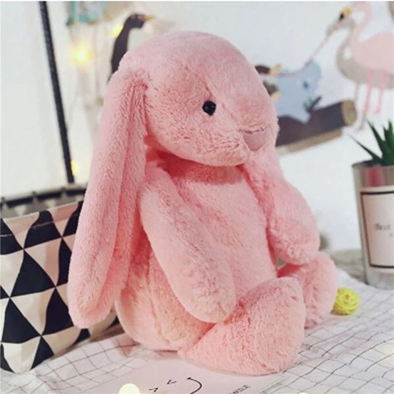 Blotona Lovely Kids Children Soft Plush Toy, Cute Cartoon Rabbit Fluffy Toy Simulation Doll Stuffed Toys for Baby Girlfriend