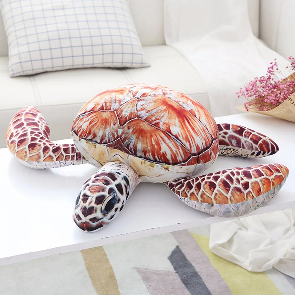 Hot 1pc 20cm Lovely Ocean Sea Turtle Plush Toys Soft Tortoise Stuffed Animal Dolls Pillow Cushion Gifts For Kids