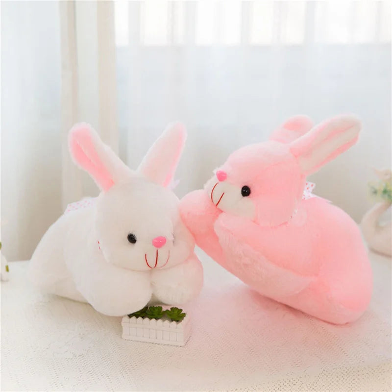Blotona Lovely Kids Children Soft Plush Toy, Cute Cartoon Rabbit Fluffy Toy Simulation Doll Stuffed Toys for Baby Girlfriend