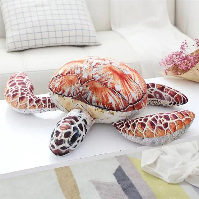 Hot 1pc 20cm Lovely Ocean Sea Turtle Plush Toys Soft Tortoise Stuffed Animal Dolls Pillow Cushion Gifts For Kids