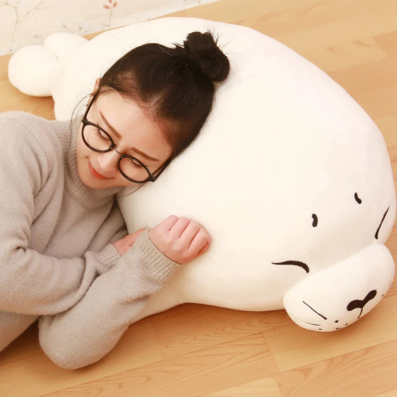 1pc 40/60cm/80cm/100cm Soft Sea Lion Plush Toys Sea World Animal Seal Plush Stuffed Doll Baby Sleeping Pillow Kids Girls Gifts