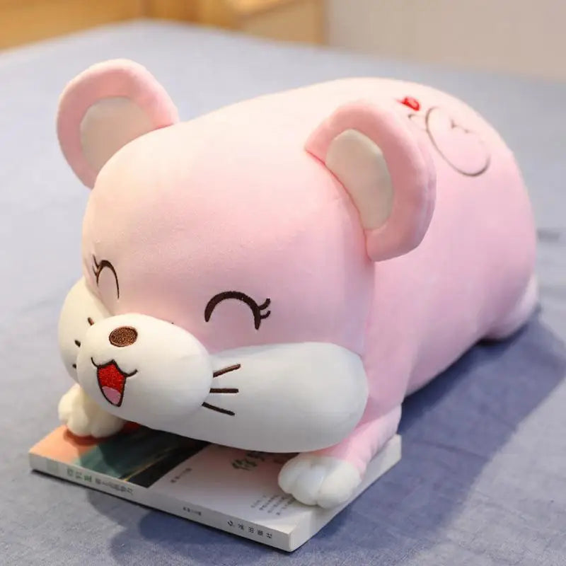 New 40 Soft Love Pig Mouse Hamster Plush Pillow Stuffed Cute Animal Cushion Chinese Pig Mouse Toy Doll Birthday Gift Kid