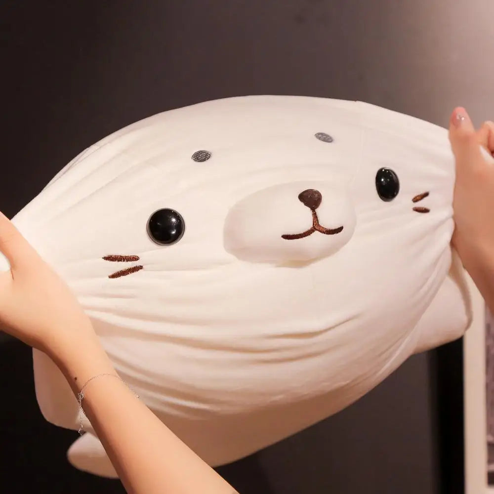 1pc 50/60cm Soft Down Cotton Lying Seal Plush Toys Lovely Stuffed Animal Doll Kawaii Pillow Home Decor Brinquedos Gift for Kids