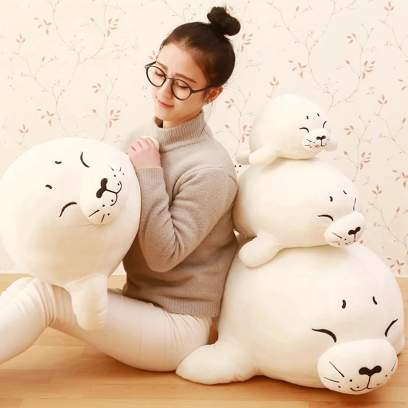 1pc 40/60cm/80cm/100cm Soft Sea Lion Plush Toys Sea World Animal Seal Plush Stuffed Doll Baby Sleeping Pillow Kids Girls Gifts