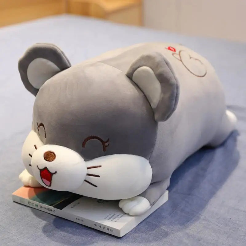 New 40 Soft Love Pig Mouse Hamster Plush Pillow Stuffed Cute Animal Cushion Chinese Pig Mouse Toy Doll Birthday Gift Kid