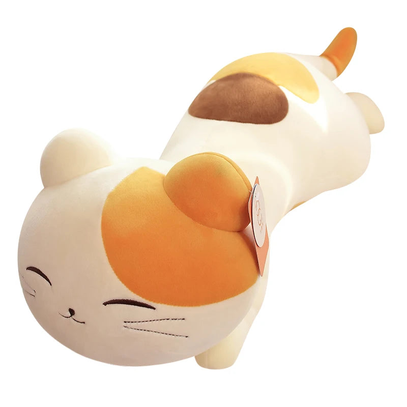 New Hot Huggable Kawaii Sleeping Pillow Stuffed Animal Doll Cute cat Plush Toys Cartoon Cushion Kids Girl Birthday Gift