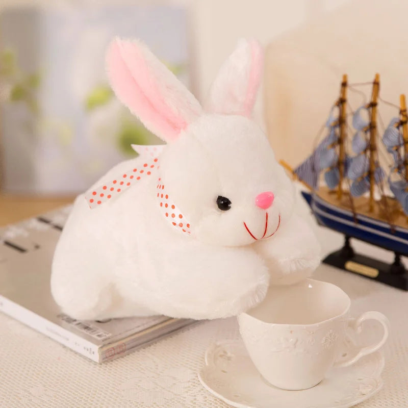 Blotona Lovely Kids Children Soft Plush Toy, Cute Cartoon Rabbit Fluffy Toy Simulation Doll Stuffed Toys for Baby Girlfriend