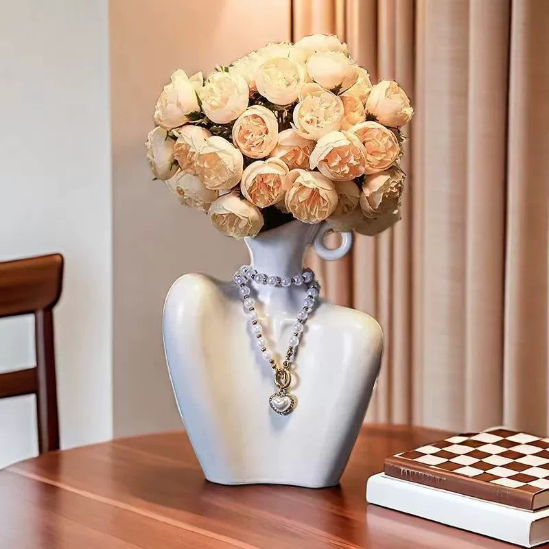 New ceramic vase for niche art flower arrangements