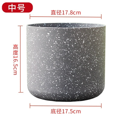 Horticultural flowers, green plant pots, frosted imitation stone flower pots, European resin flower pots, thickened, durable, environmentally friendly plastic flower pots