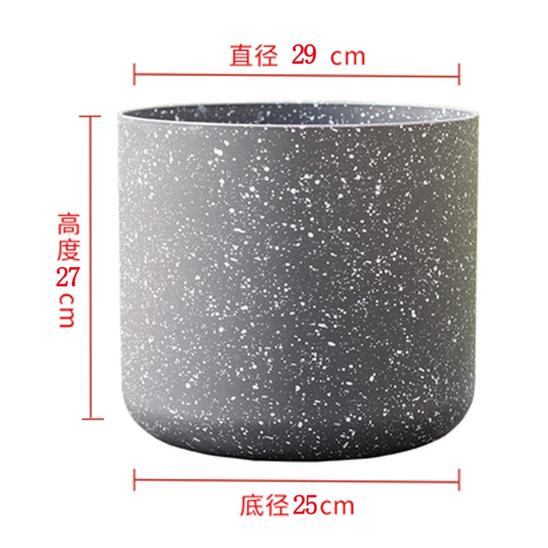 Horticultural flowers, green plant pots, frosted imitation stone flower pots, European resin flower pots, thickened, durable, environmentally friendly plastic flower pots