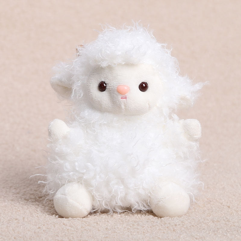 Little Lamb Plush Toys and Bag Charms, 8–25 cm Curly Sheep in Soft Colors and Playful Outfits for Cozy Rooms and Thoughtful Gifts