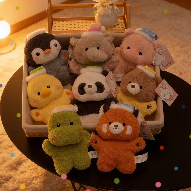 Mini Goodnight Animal Plush Toy, 16 cm Soft Beanbag Desk Companion for Cozy Bedrooms, Reading Nooks and Thoughtful Gifts