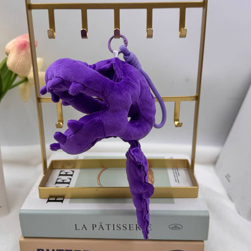 Colorful Dinosaur Skeleton Plush Toy, 16 cm Mini Prehistoric Stuffed Animal for Shelves and Playful Gifts