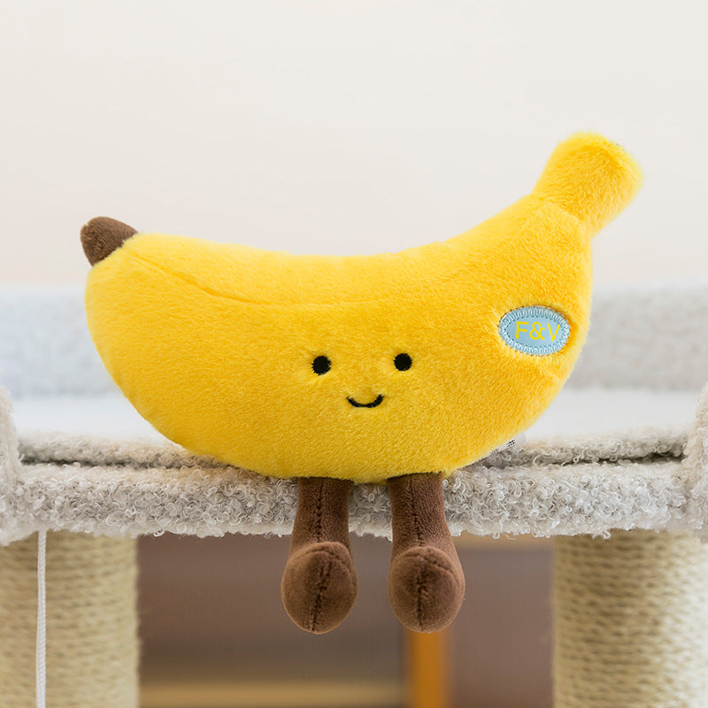 Cute Fruit and Vegetable Plush Toys, 18 Mini Stuffed Food Friends from Strawberry and Pineapple to Corn and Pumpkin for Playful Gifts