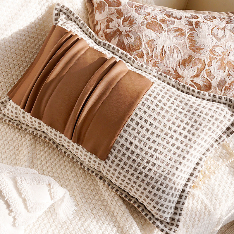 Cream and Cocoa Textured Pillow Covers, Floral, Tassel and Geometric Designs for Cozy Living Rooms and Bedrooms