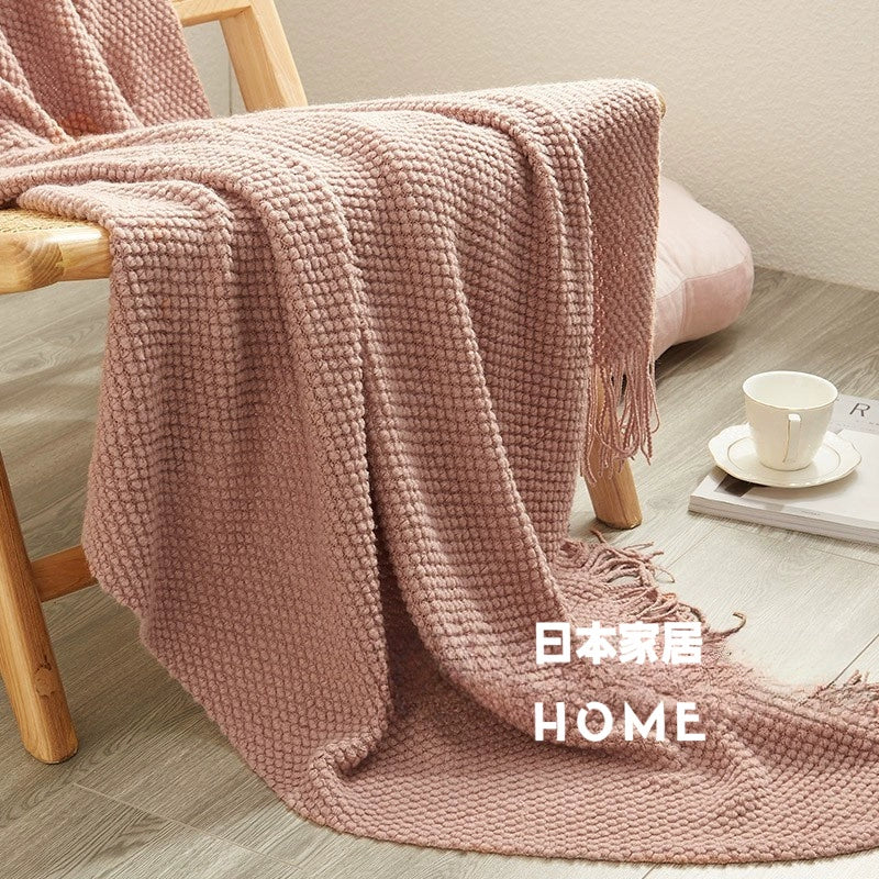 Warm Japanese - style Knitted Blanket